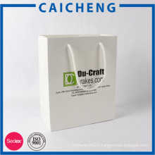 Custom printing cheap coated paper bag with logo printed